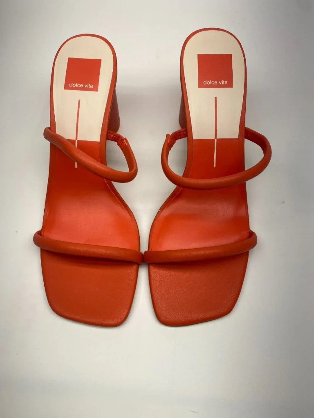 Dolce Vita Womens Noles Red Heel Sandal Sz 9.5